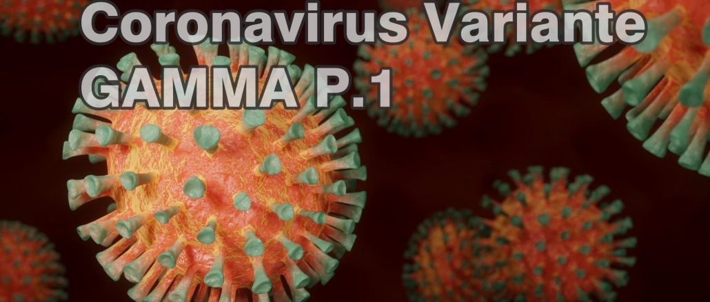 Brasilianische Coronavirus SARS-CoV-2 Variante Gamma P1