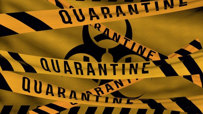 Quarantäne in der Coronavirus SARS-CoV-2 Pandemie